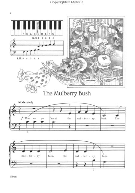 Products J Bastien Nursery Songs At The Piano Primer