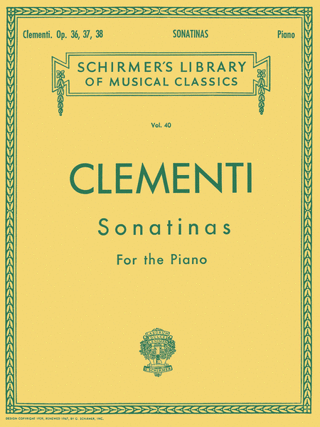 PRODUCTS | M. Clementi: 12 Sonatinas, Op. 36, 37, 38